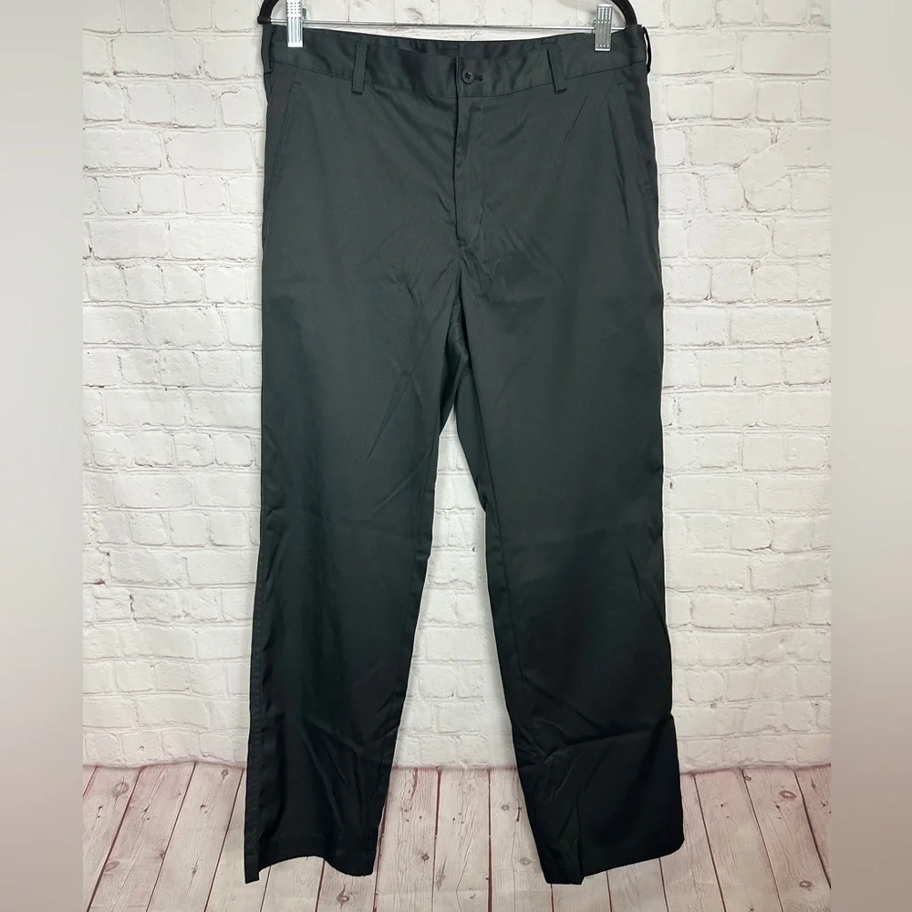 Nike Dri Fit black Polyester Golf active preppy work Pants Mens Size 34 x 32 GUC